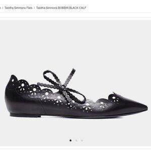Tabitha Simmons  BOBBIN BLACK CALF Elegant Black Shoes 40